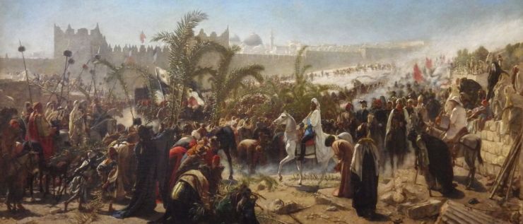 Crown Prince Friedrich Wilhelm of Prussia enters Jerusalem in 1869