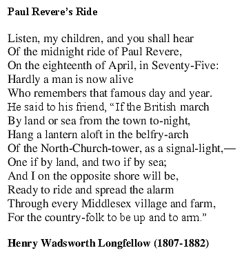 Paul Reveres Ride 1