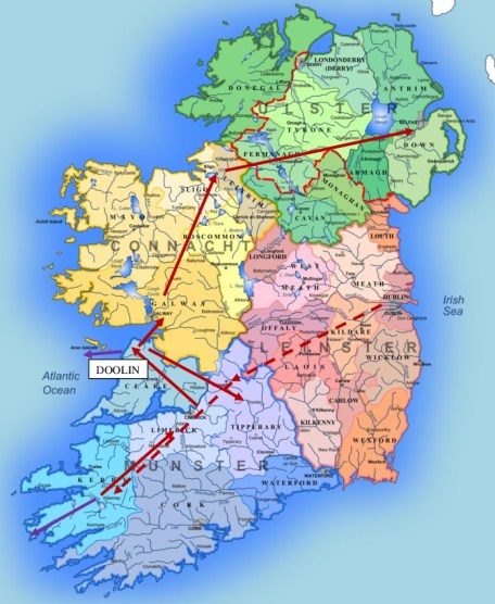 0 IRELAND MENU MAP